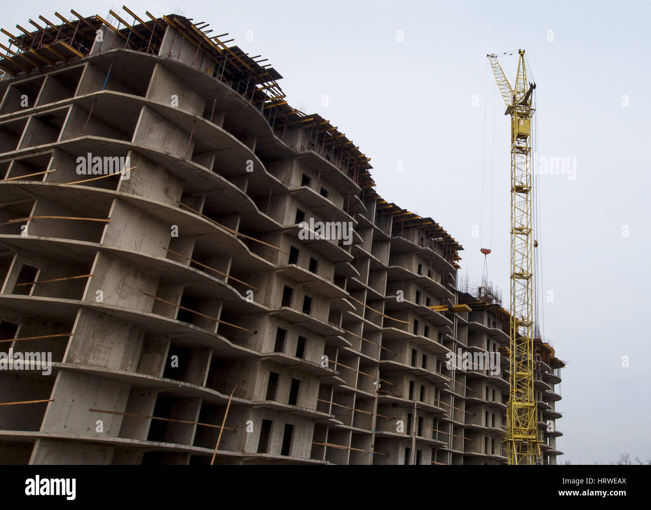 tower crane working Stock Photo Alamy