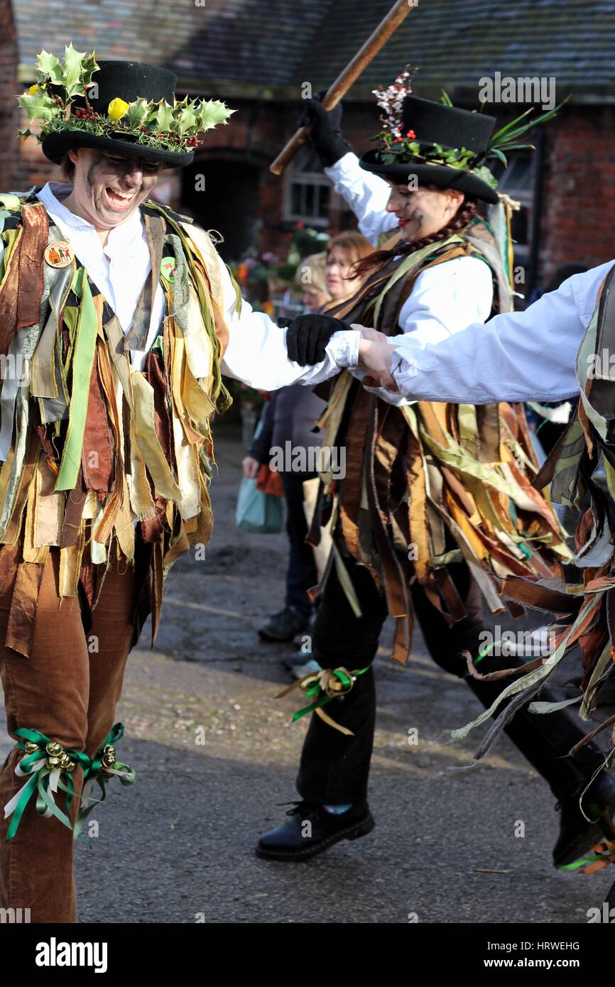 Domesday Morris dancers, morris dancers Stock Photo