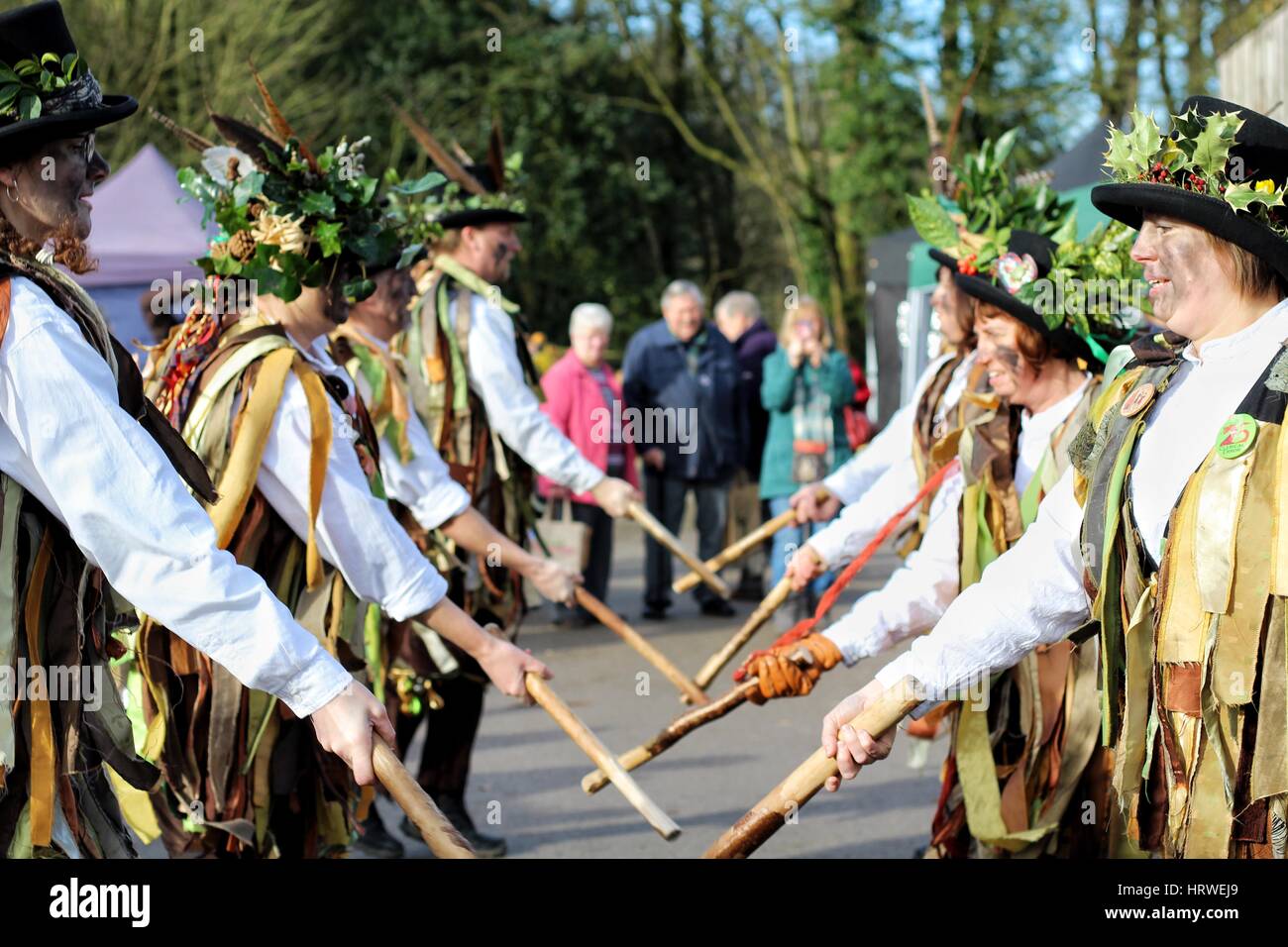 Domesday Morris dancers, morris dancers Stock Photo