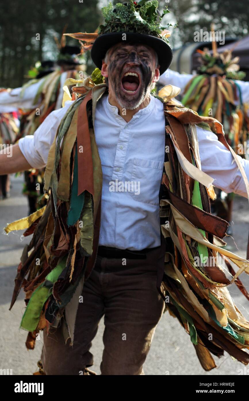 Domesday morris dancers, morris dancer Stock Photo