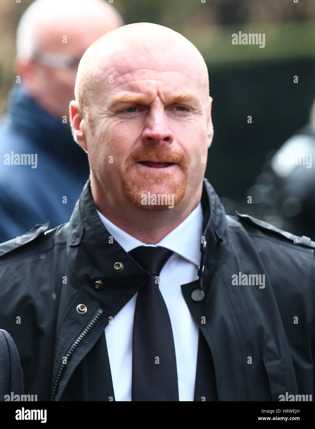 The funeral of ex-England manager Graham Taylor takes place at St. Mary's Church in Watford. Taylor managed Watford FC twice, famously during the time the club was owned by Elton John. He also managed Aston Villa and Wolves.  Featuring: Sean Dyche Where: Stock Photo