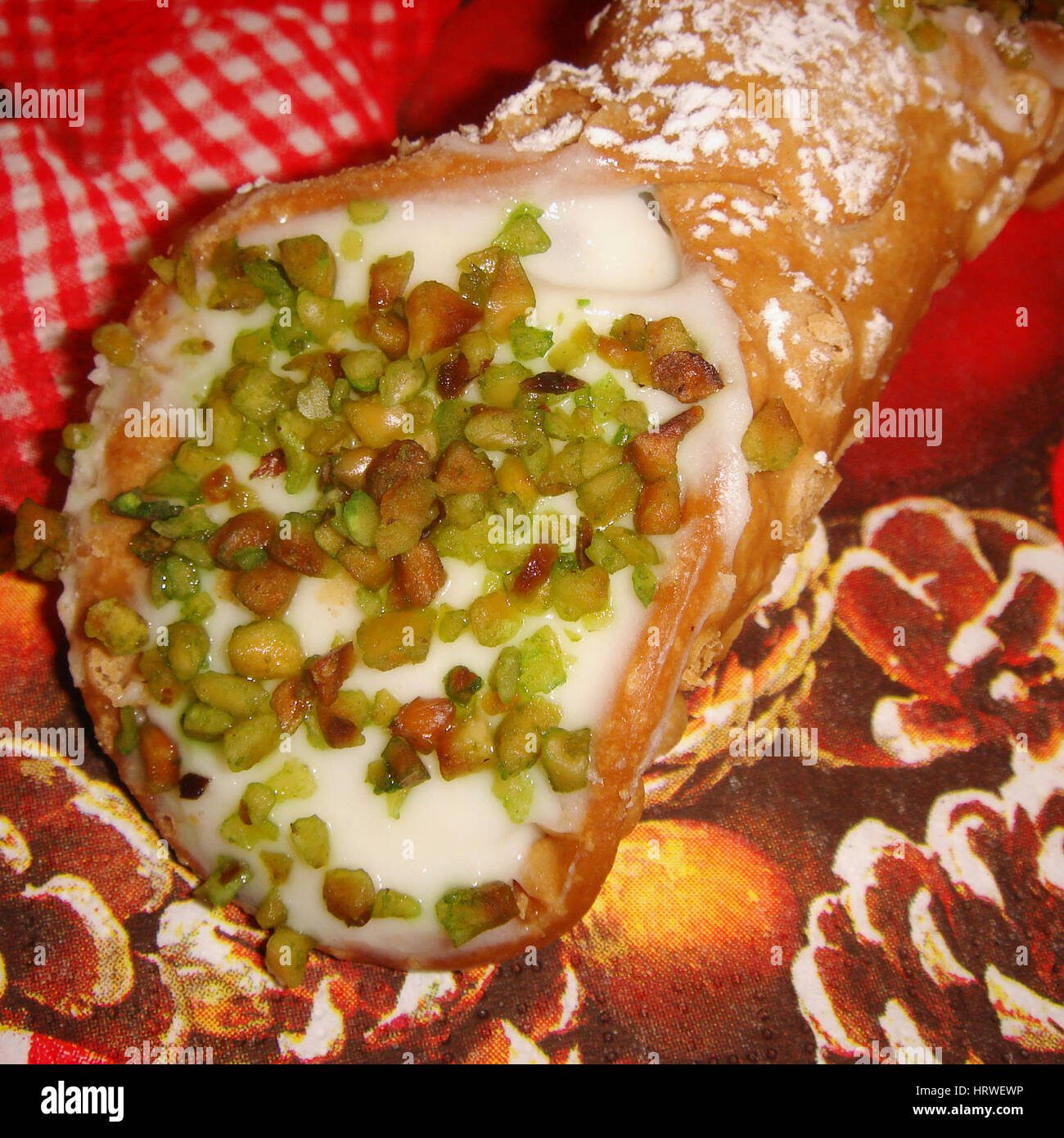 sicilian cannolo Stock Photo