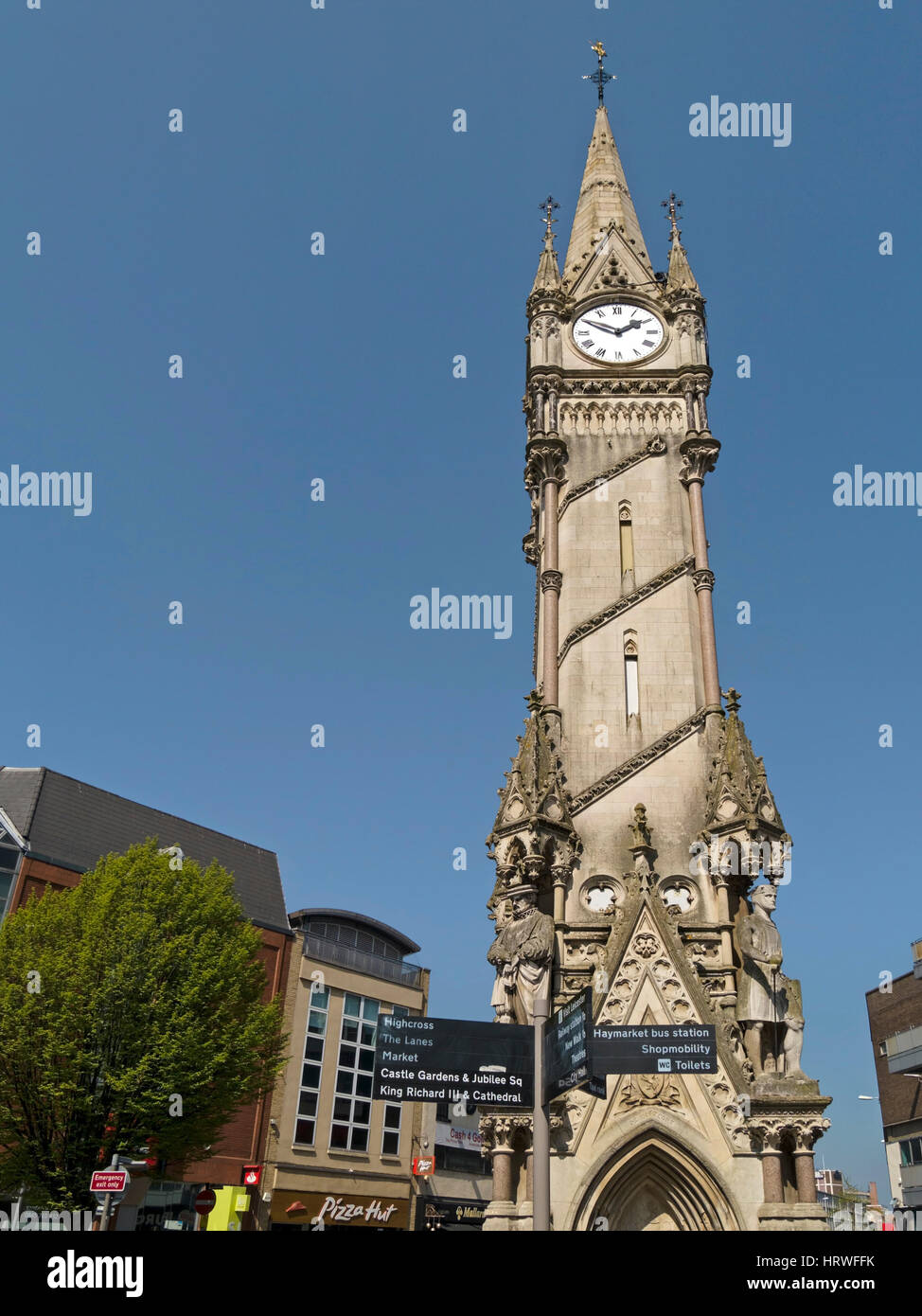 The Clock Tower, Leicester city centre, England, UK Stock Photo Alamy