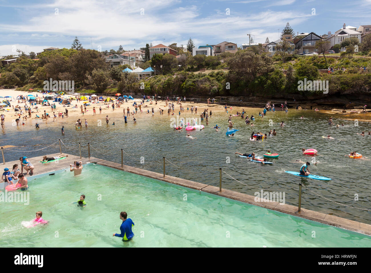 Saltwater pool, Clovelly, Sydney, New South Wales, Australia Stock Photo