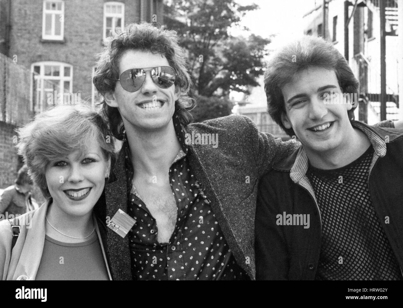 Bob Geldof Lead Singer Of Irish Rock Group The Boomtown Rats Poses Stock Photo Alamy