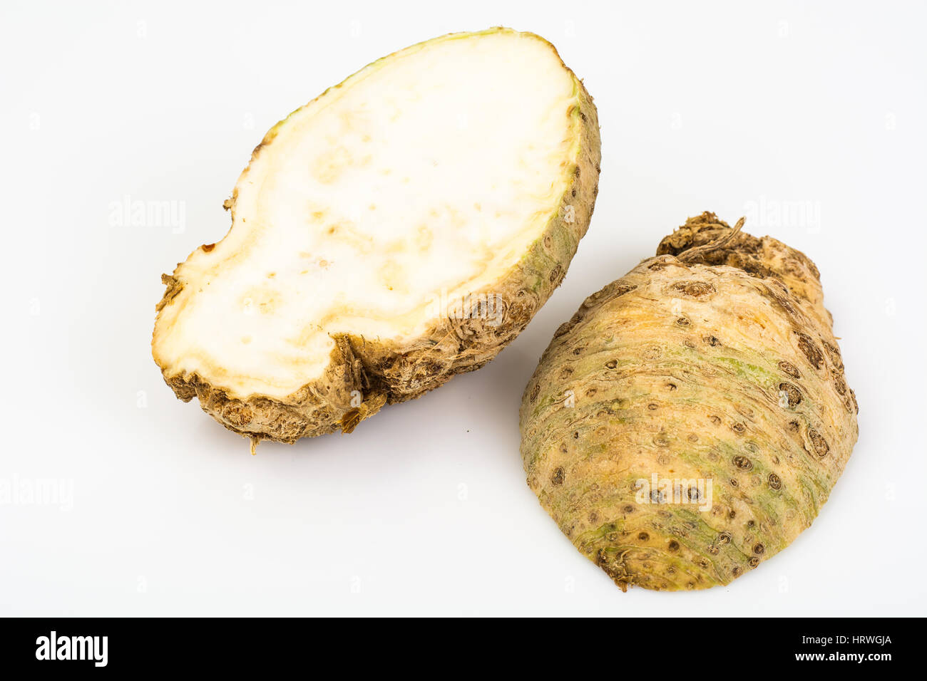 root celery, isolated on white background. Studio Photo Stock Photo - Alamy