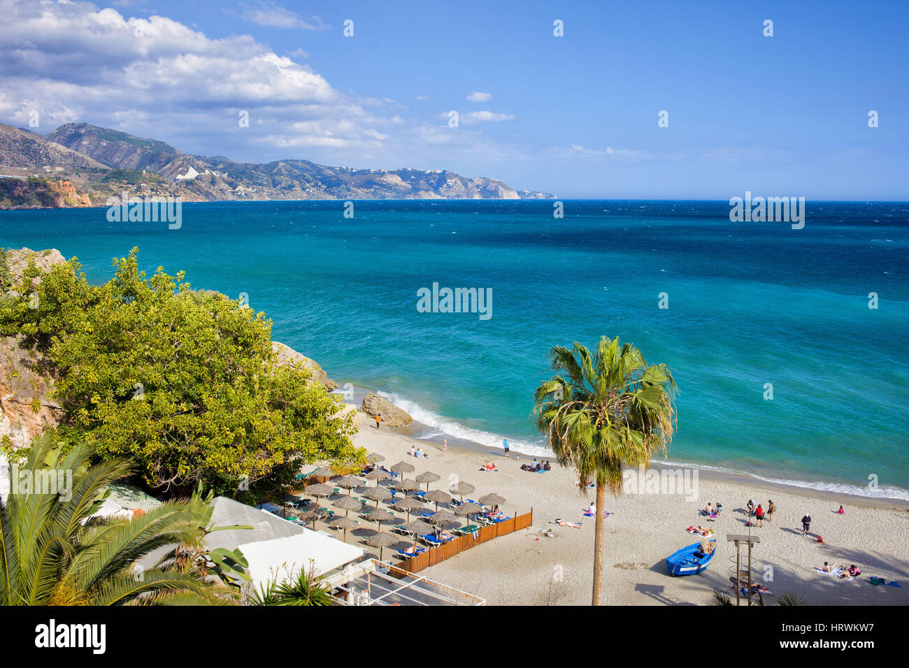 Nerja, resort town on Costa del Sol in Andalucia, Spain, Calahonda ...