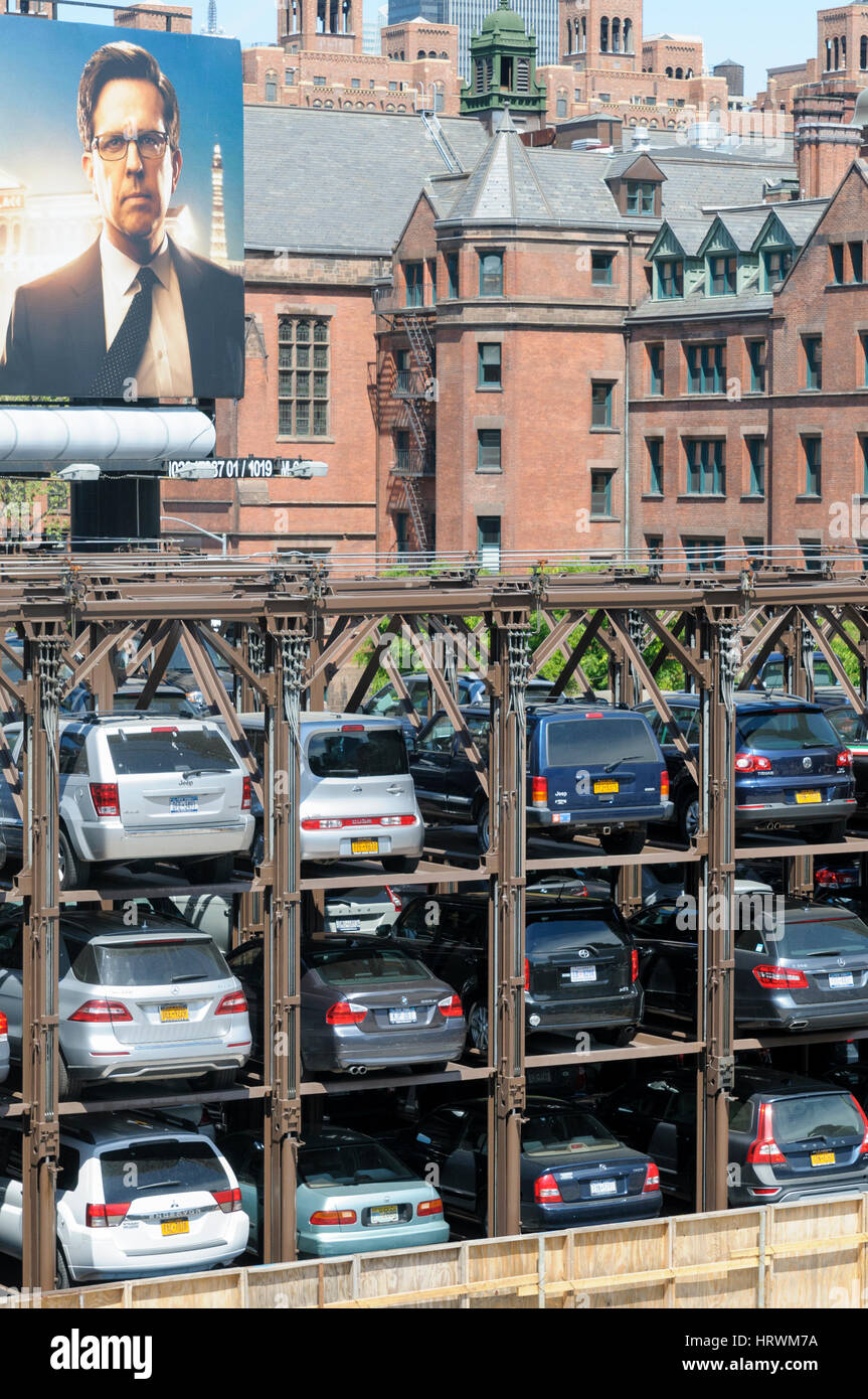 Car Park Stacked Parking Garage 10th Avenue Chelsea Manhattan