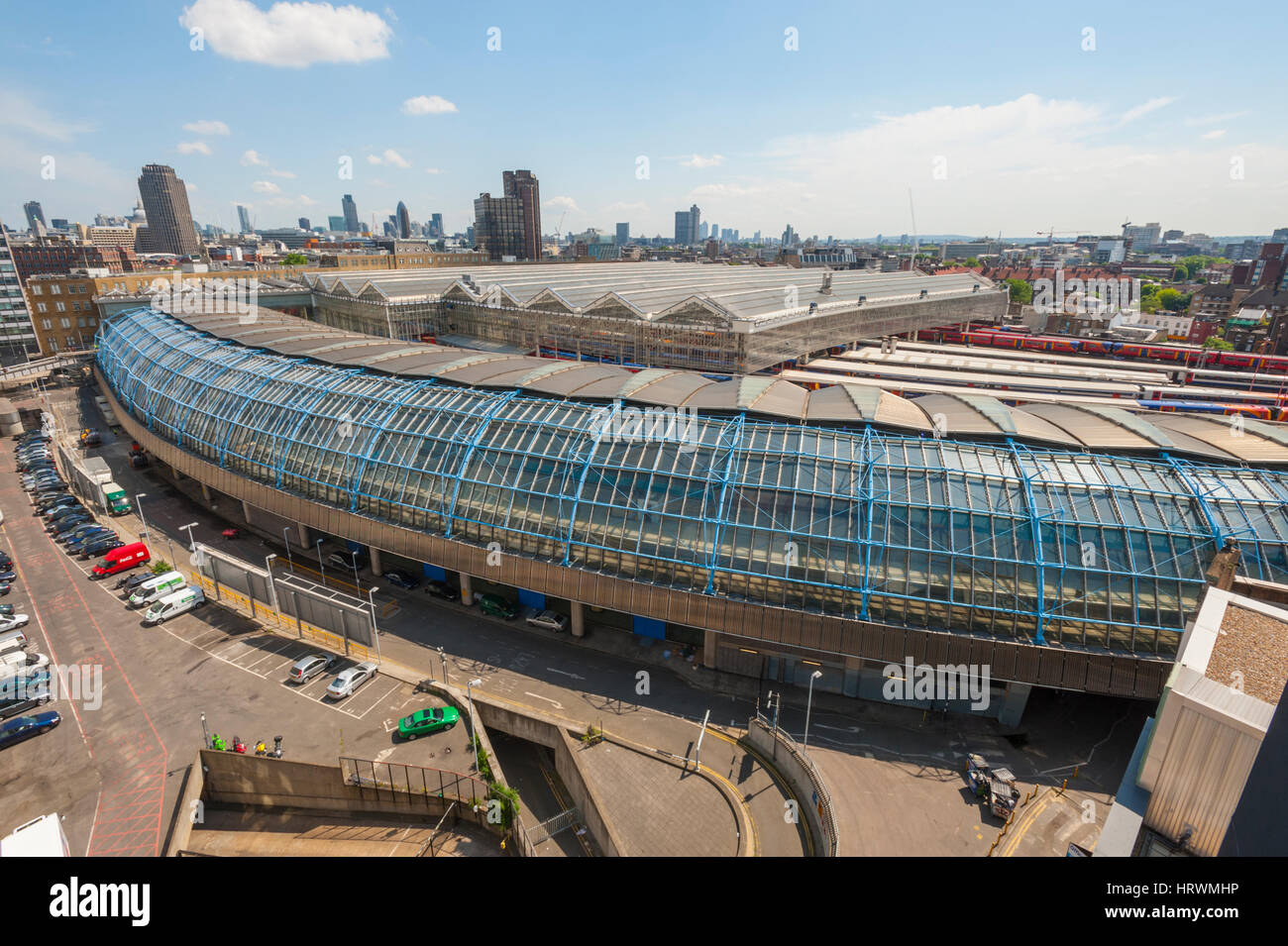 The old Euro star terminal at Waterloo station London Stock Photo