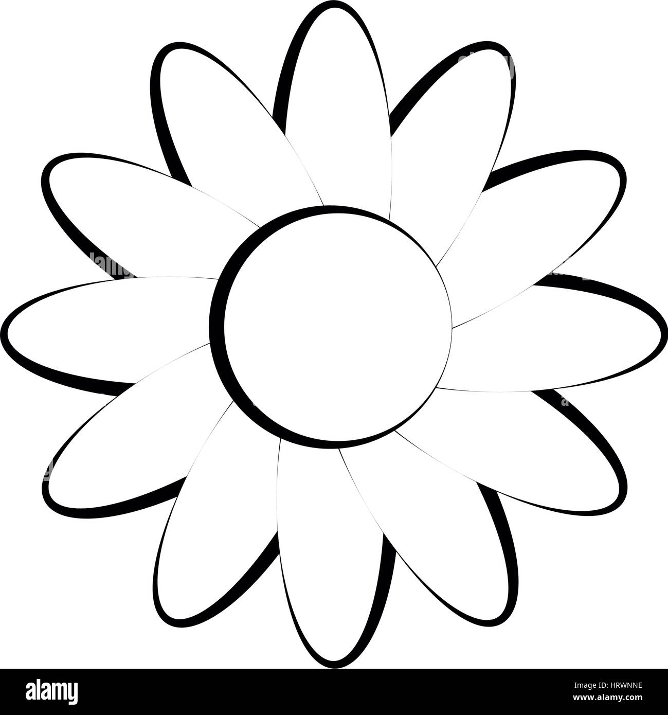 flower icon illustrated on white background in vector Stock Vector ...