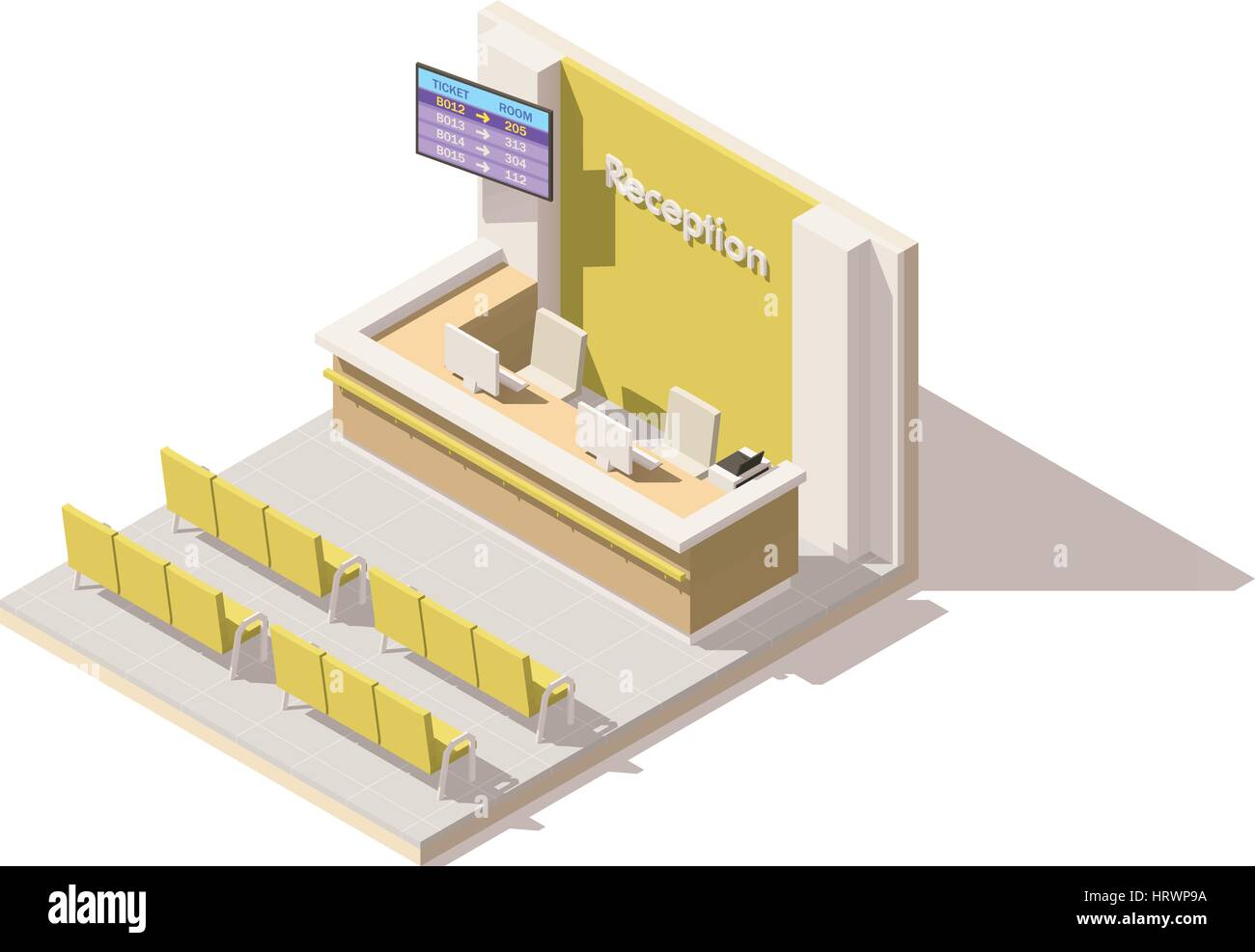 Hospital reception counter medical Stock Vector Images - Alamy