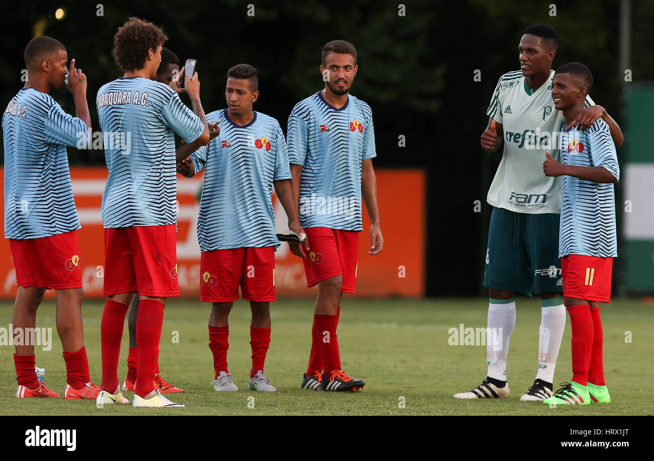SÃO PAULO, SP 04.03.2017 TREINO DO PALMEIRAS The player Mine, SE