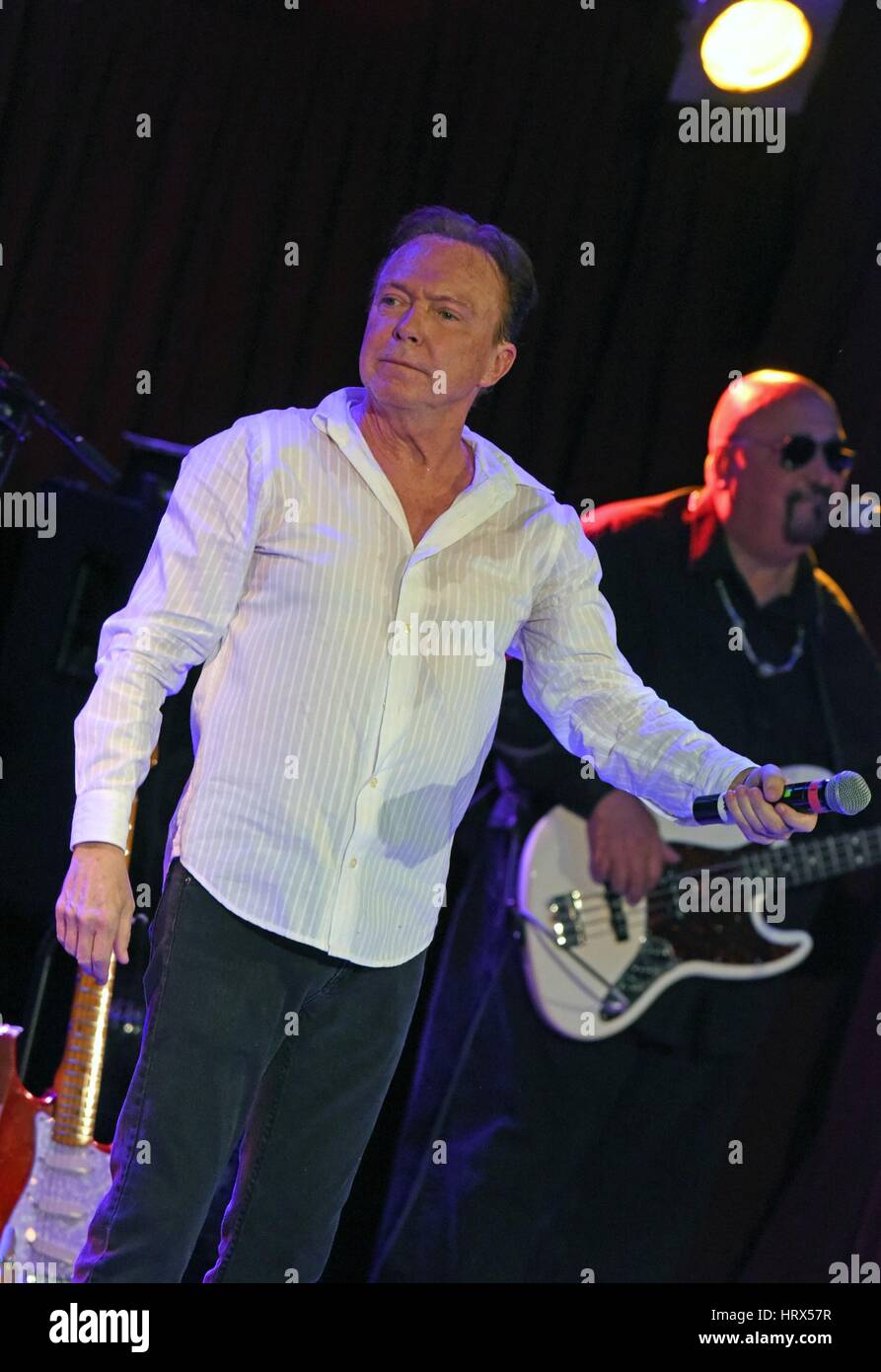 New York, NY, USA. 4th Mar, 2017. David Cassidy in attendance for David Cassidy in Concert, B.B. King Blues Club and Grill, New York, NY March 4, 2017. Credit: Derek Storm/Everett Collection/Alamy Live News Stock Photo