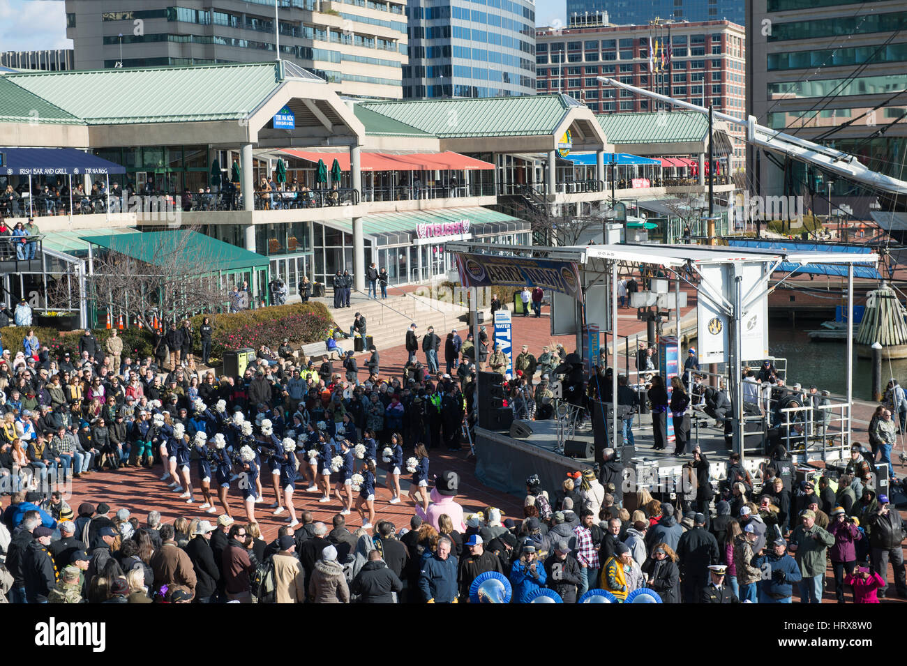 Army Navy Game Events in Inner Harbor Stock Photo Alamy
