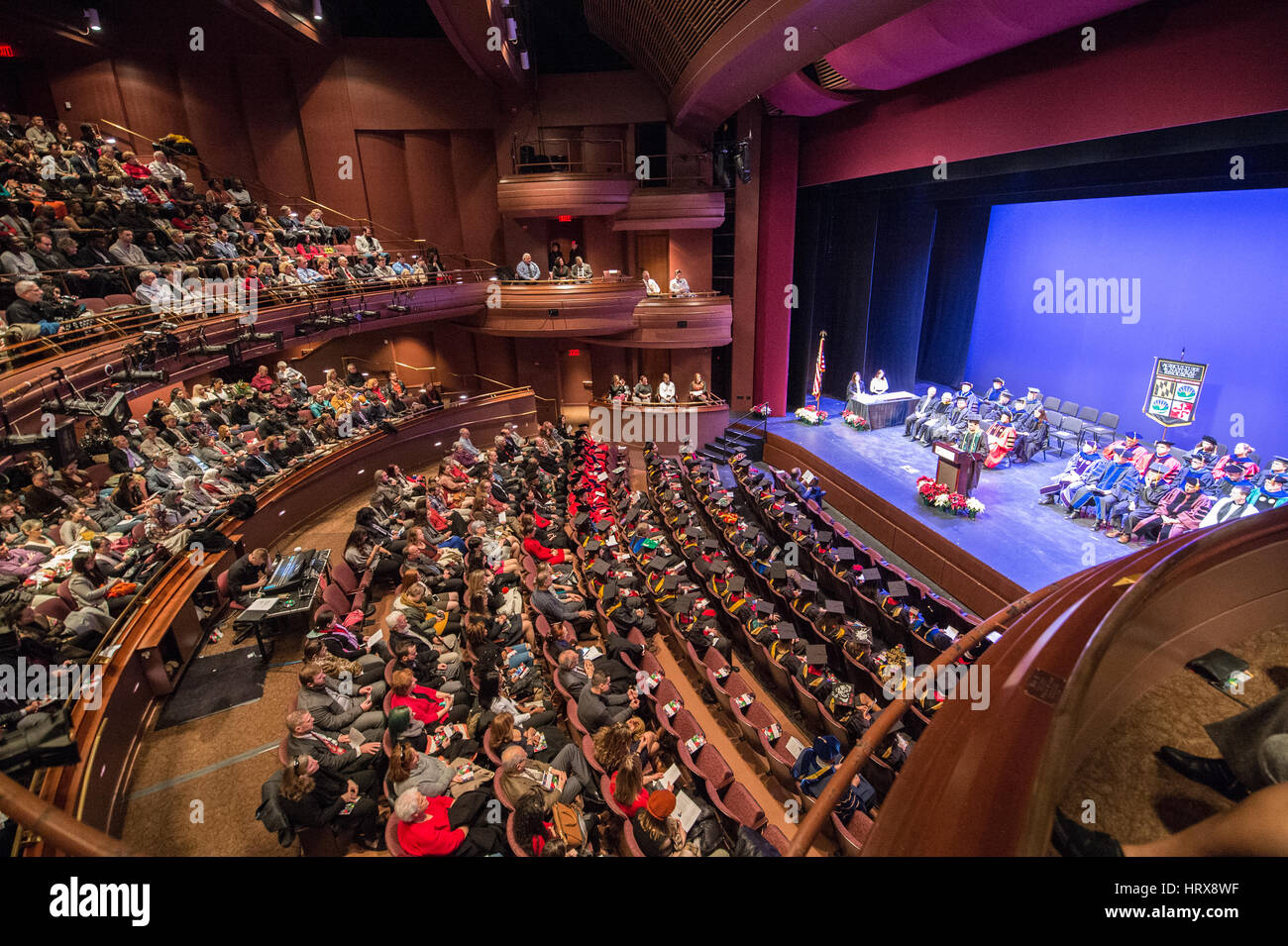 Graduation ceremony at Smith Center Stock Photo Alamy