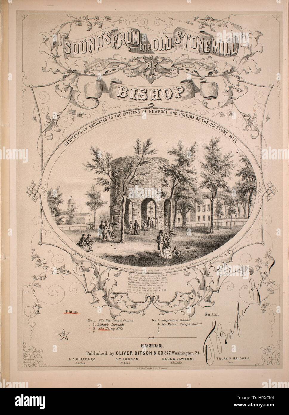 Sheet music cover image of the song 'Sounds From the Old Stone Mill No