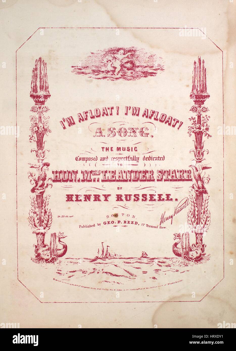 1843 sheet music hi-res stock photography and images - Alamy