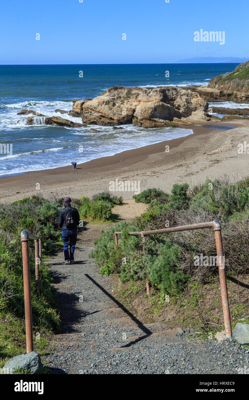 Spooner’s Cove Beach in Montana de Oro  State Park Los Osos Central California Stock Photo