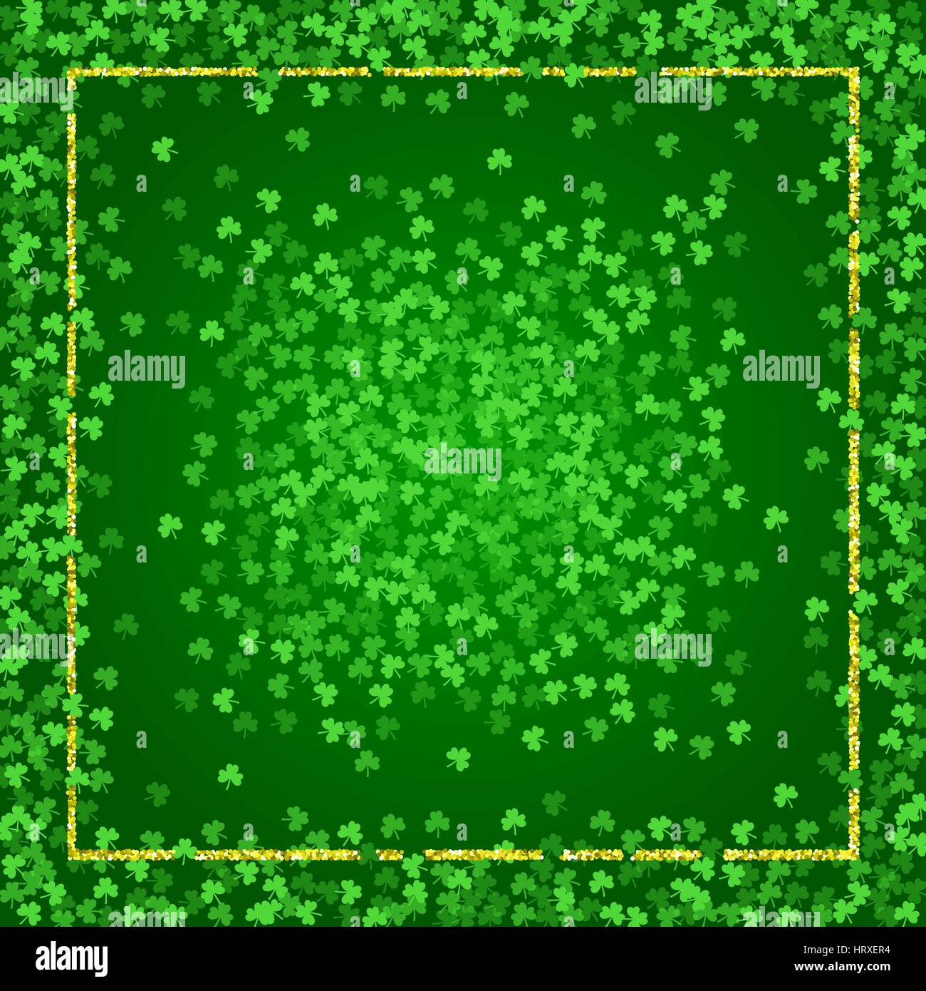 Square Saint Patricks Day background with clover Stock Vector Image ...
