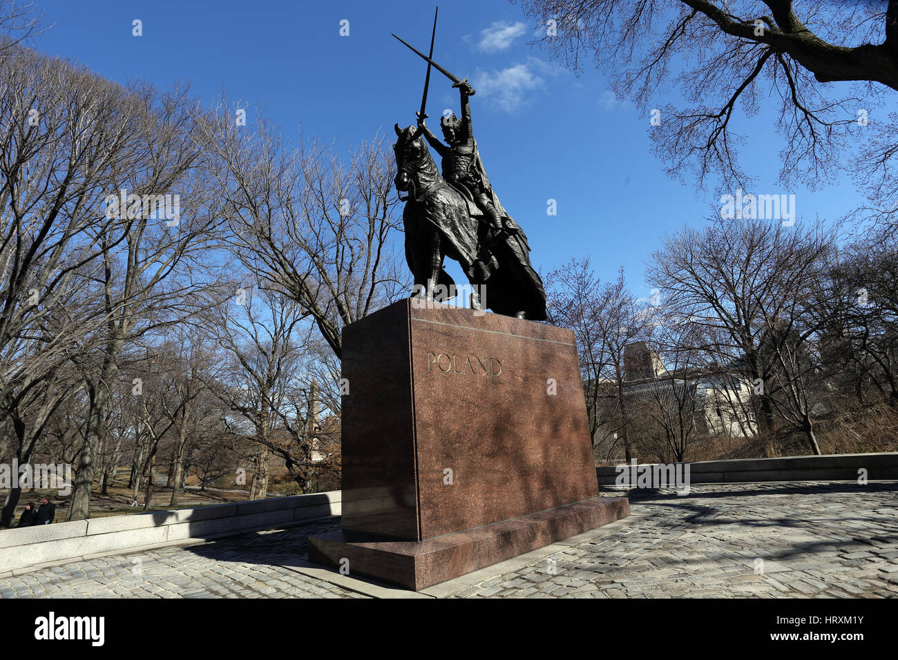 Statue of King Wladyslaw Jagiello of Poland Central Park New York City Stock Photo Alamy