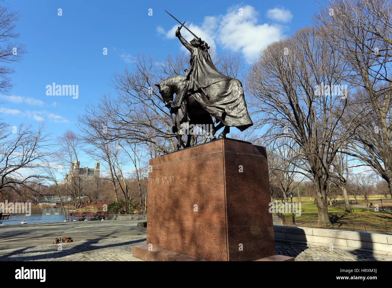 Statue of King Wladyslaw Jagiello of Poland Central Park New York City