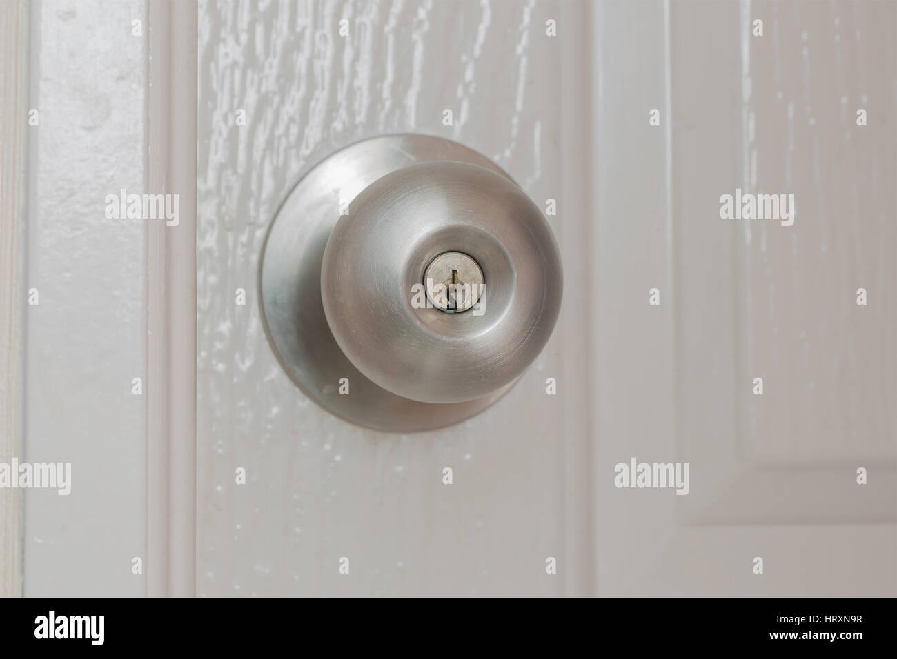 Beautiful tainless steel round ball door knob Stock Photo Alamy
