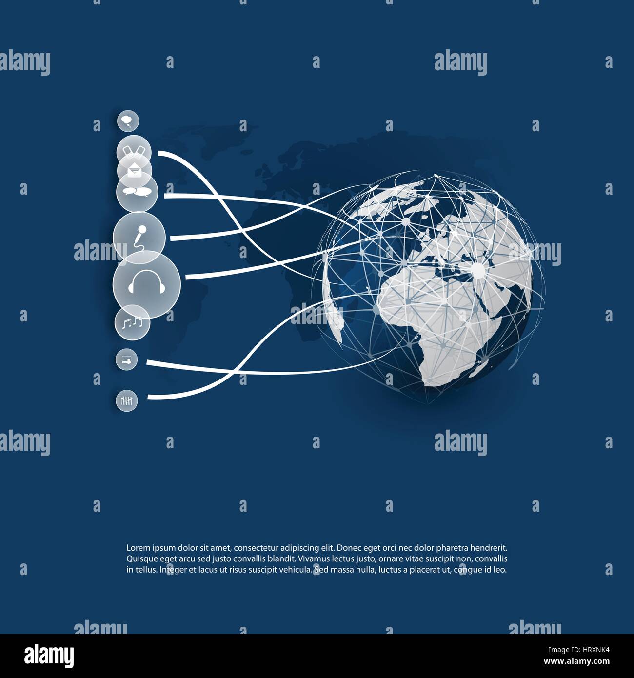 Cloud Computing and Networks Concept Design with App Icons Stock Vector ...