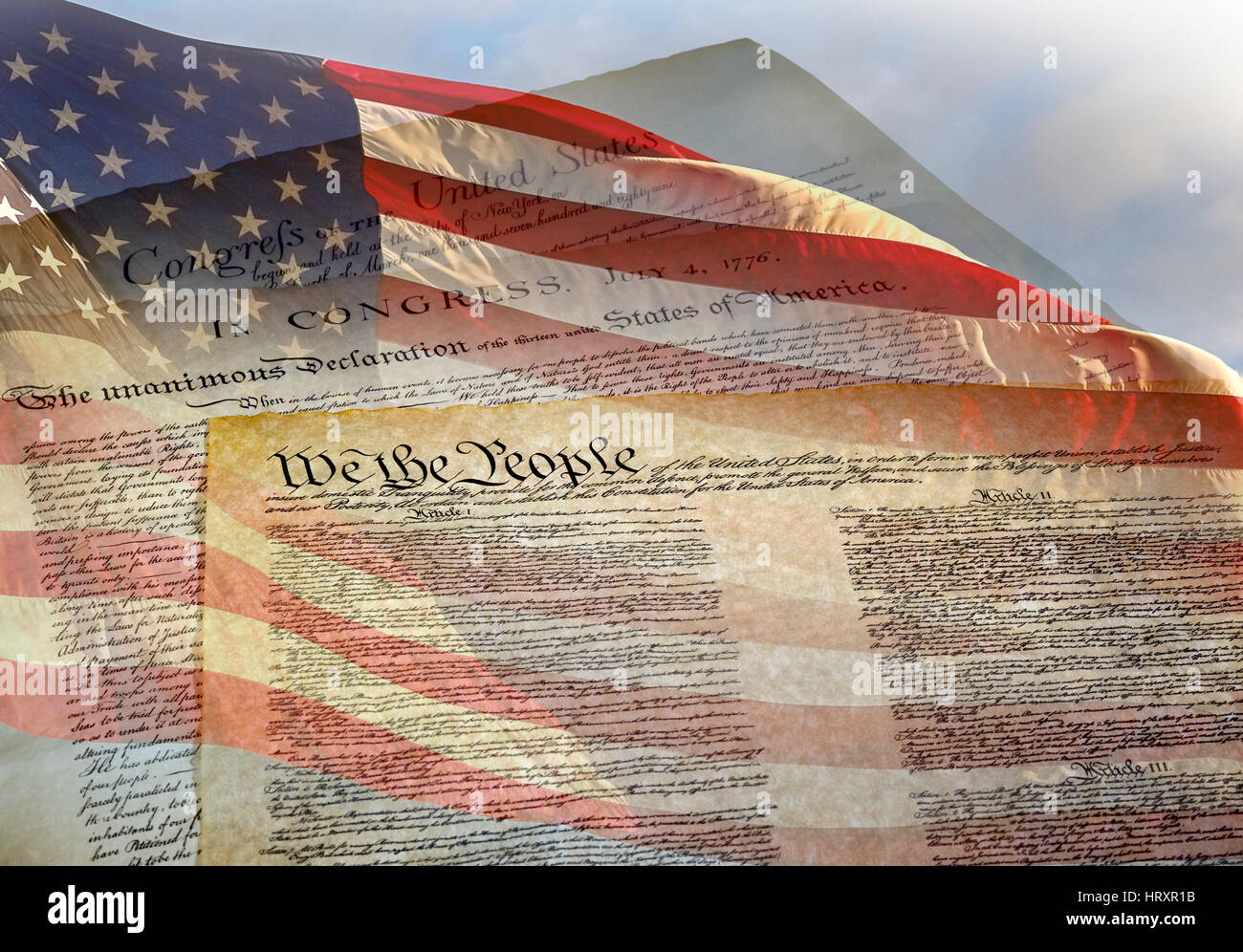 Declaration Of Independence, Bill Of Rights And Constitution Of The ...