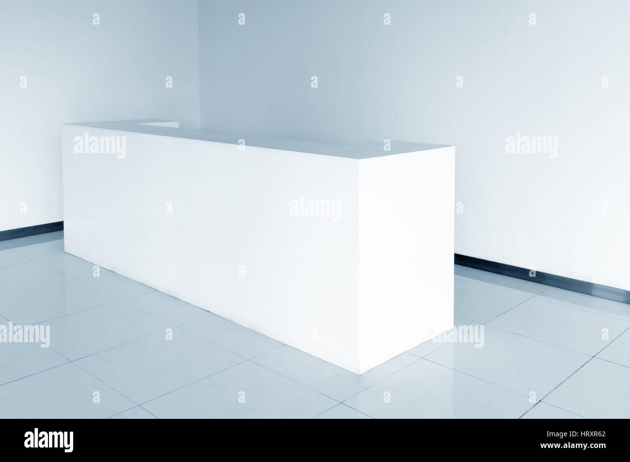 Office Entrance Area interior with reception counter Stock Photo