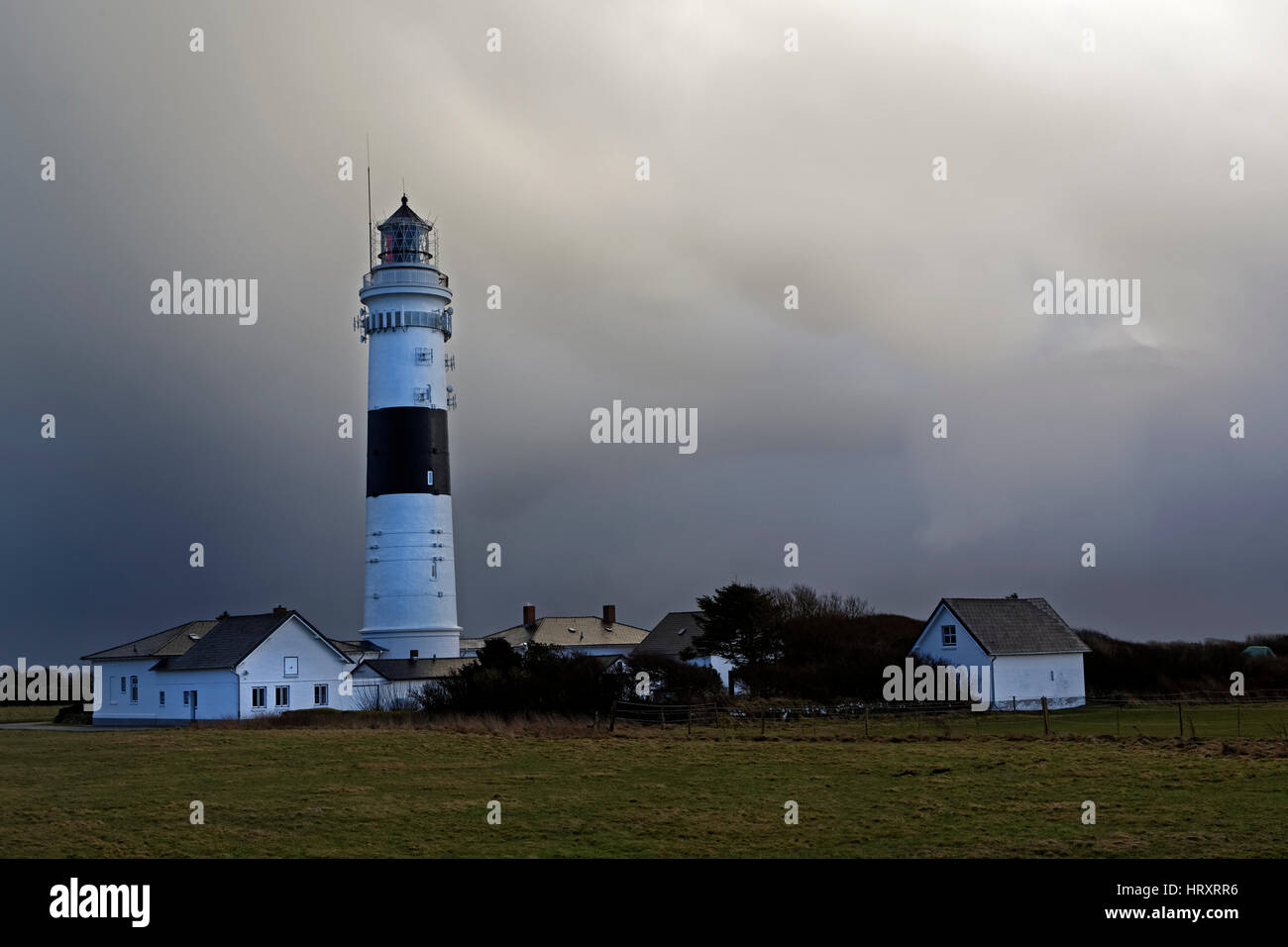 Rotes Kliff Lighthouse, Kampen, Sylt, Schleswig-Holstein, Germany, Europe Stock Photo