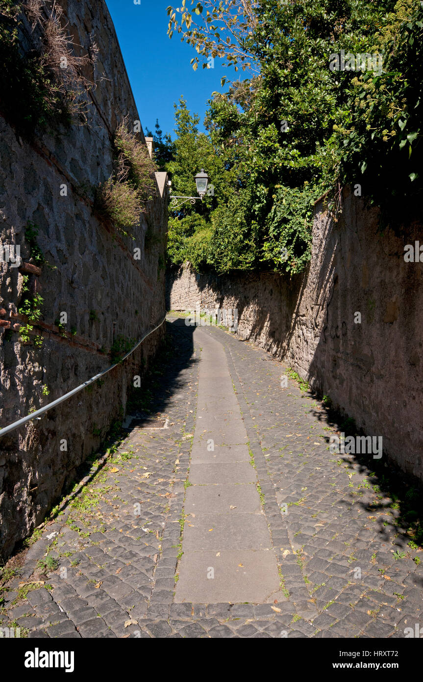 Corso Vecchio, Genzano di Roma, Lazio, Italy Stock Photo