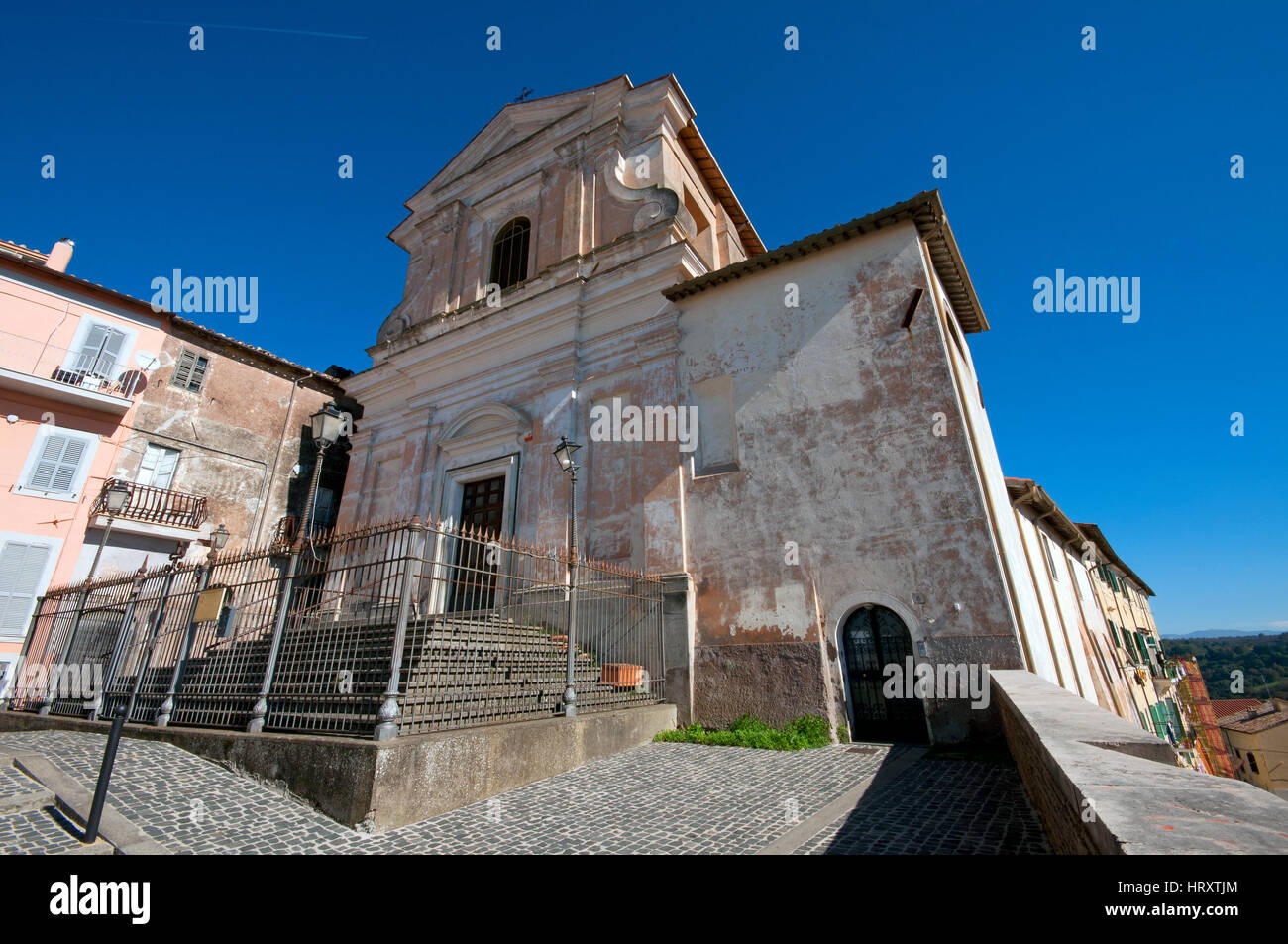 Santa Maria della Cima Church, Genzano di Roma, Lazio, Italy Stock Photo