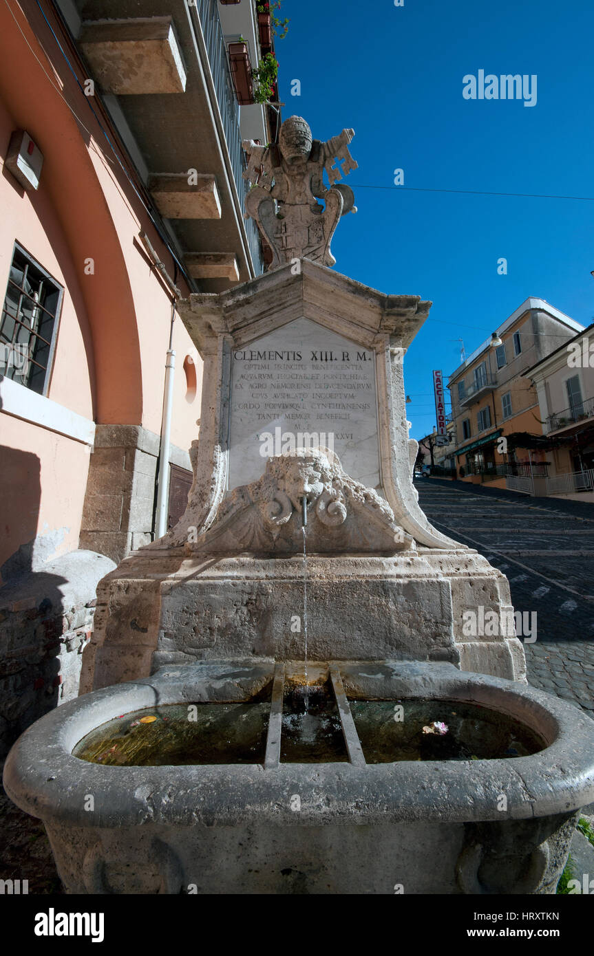Clementine fountain, Genzano di Roma, Lazio, Italy Stock Photo