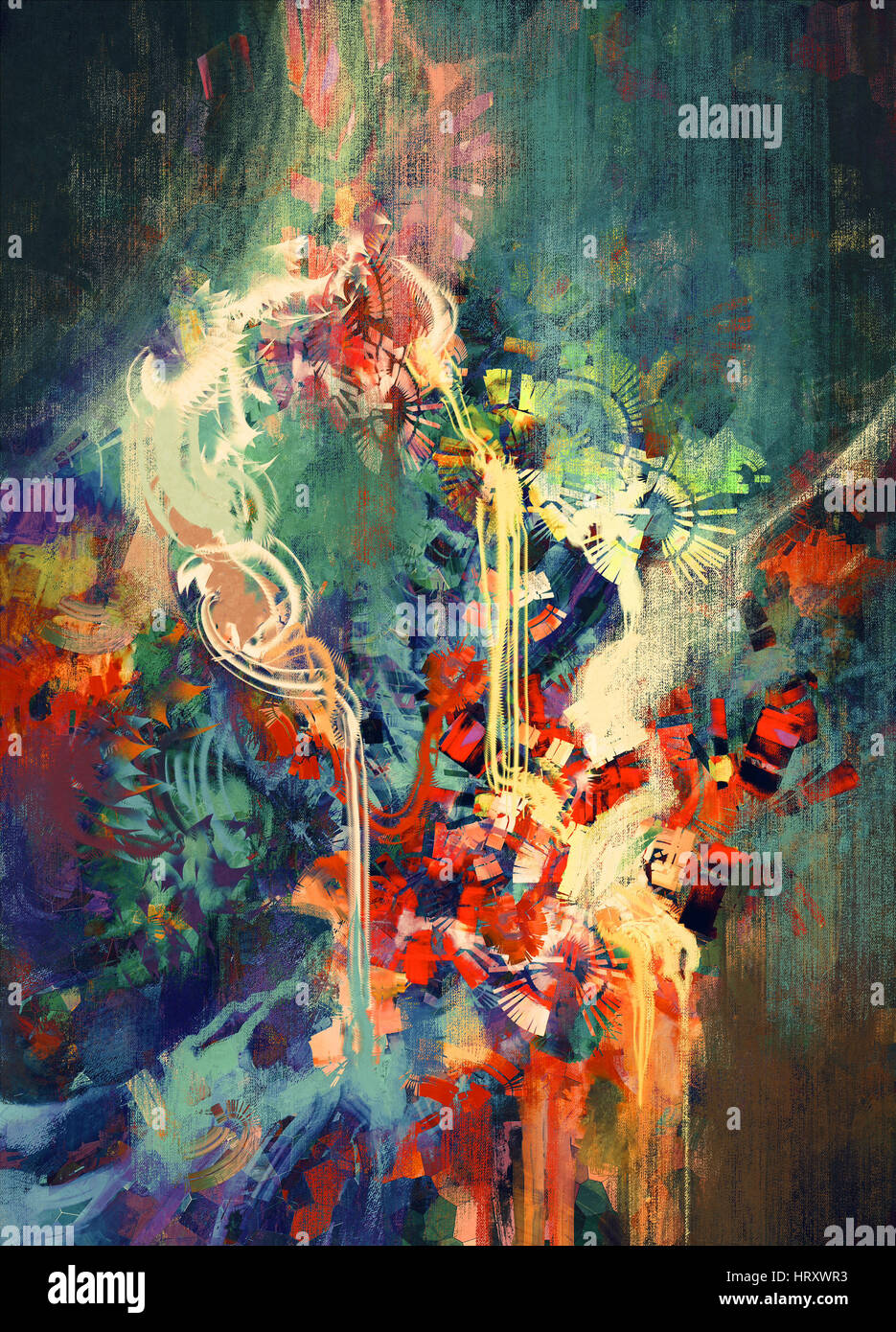 Digital acrylic painting hi-res stock photography and images - Alamy