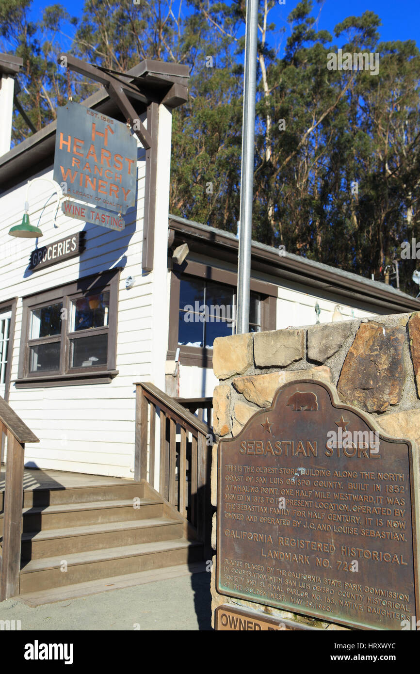 Historic Sebastian’s General Store & Cafe in Old San Simeon Village on