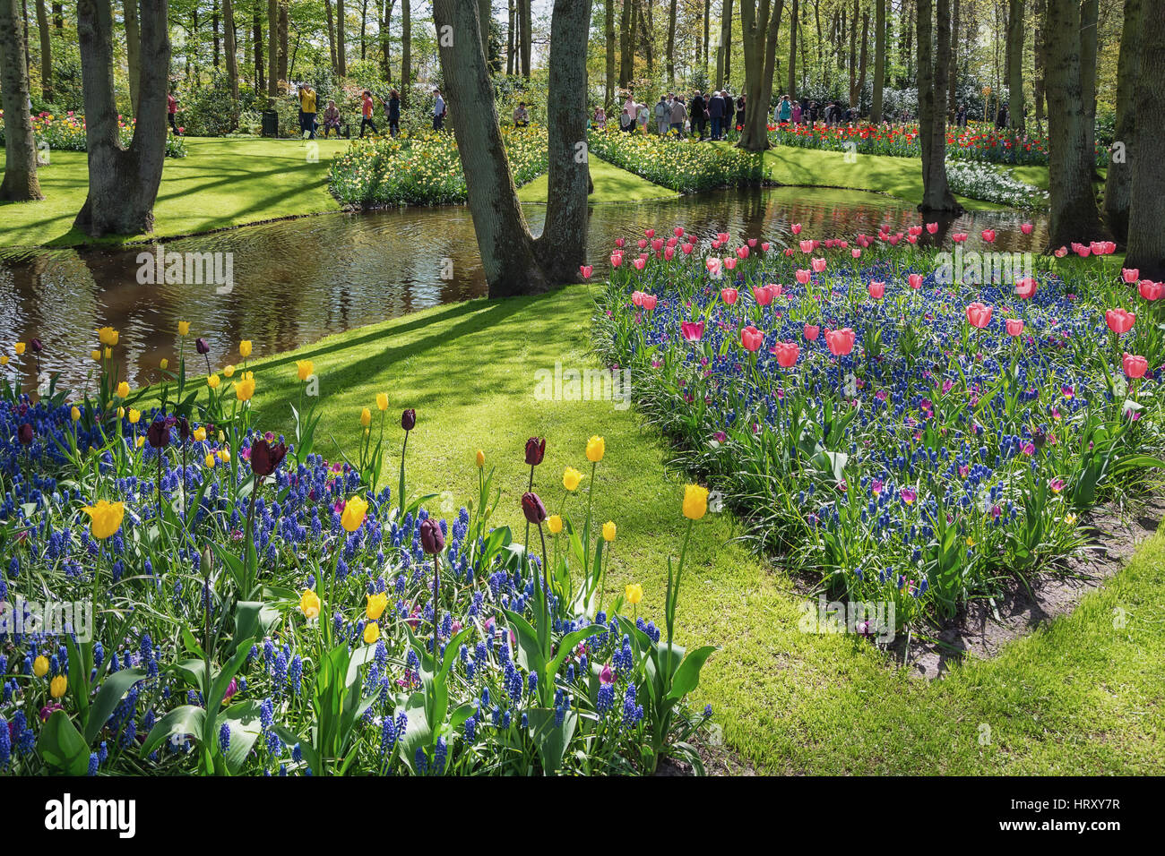 Lisse, Netherlands May 4, 2015 Visitors to Keukenhof, the largest