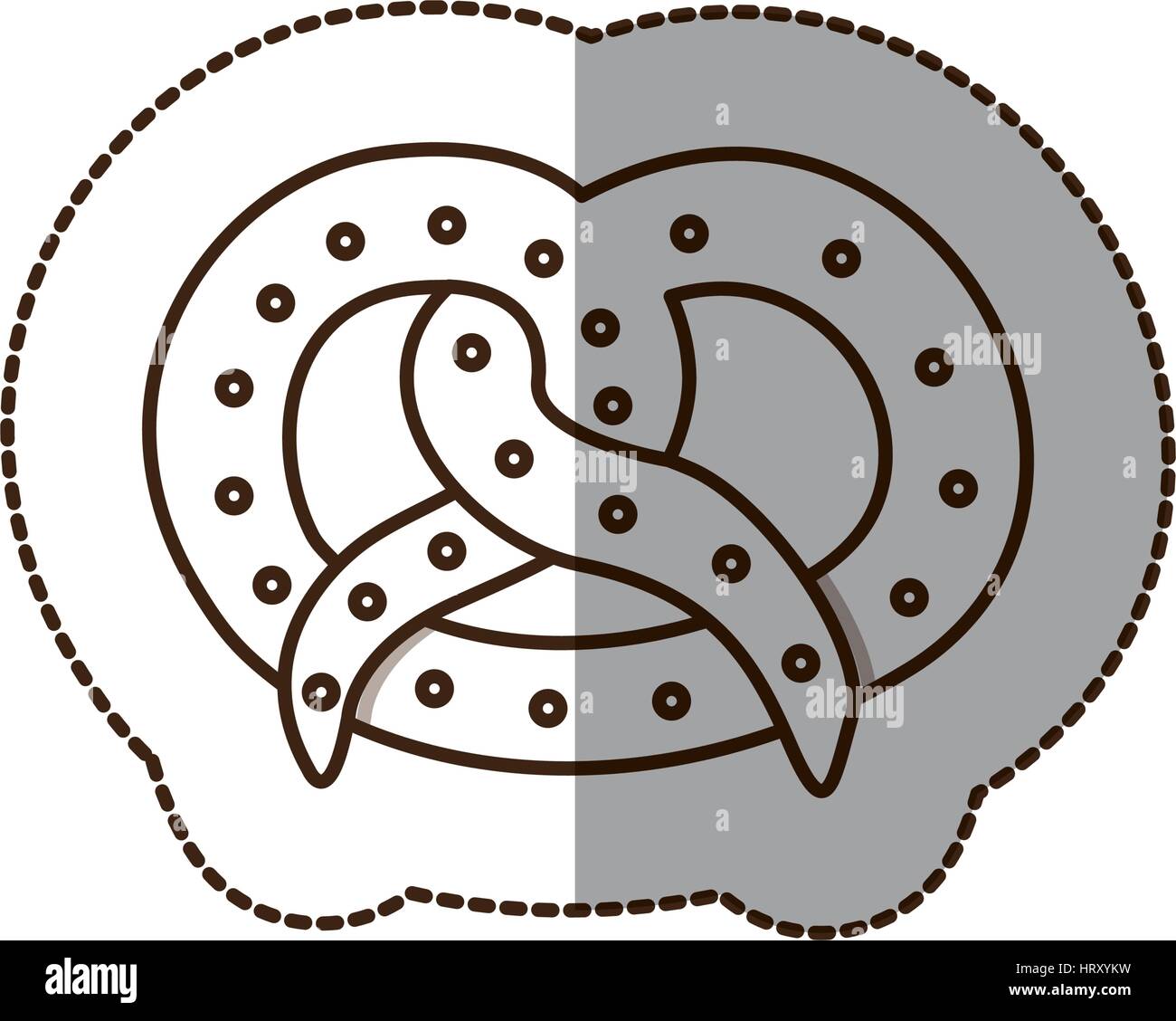figure pretzel bread icon Stock Vector Image & Art - Alamy