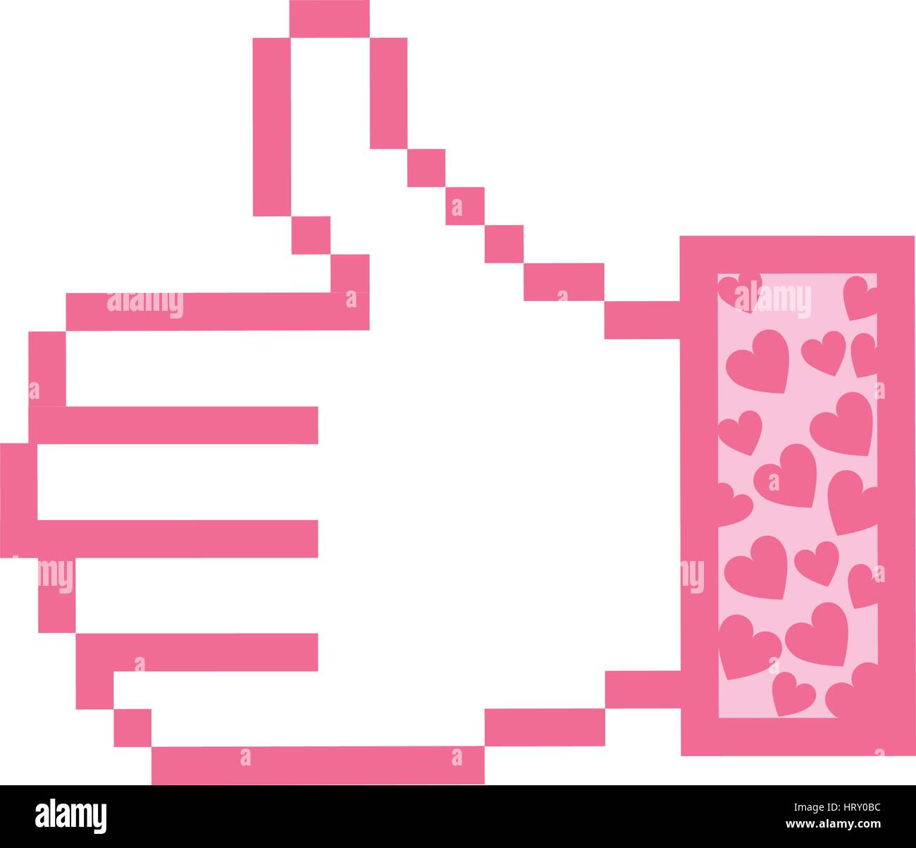 pink all good hand icon Stock Vector Image & Art - Alamy