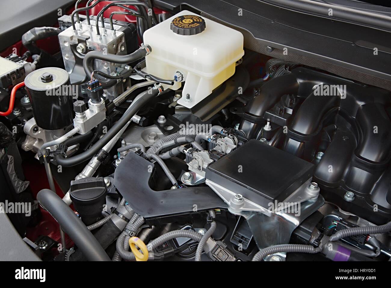 Car Engine Bay Stock Photo Alamy