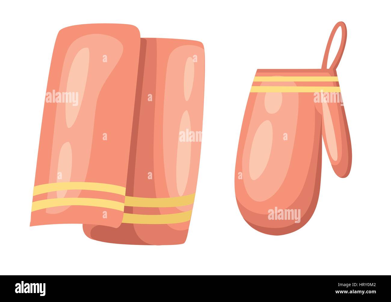 Set of kitchen glove vector illustration collection Stock Vector Image