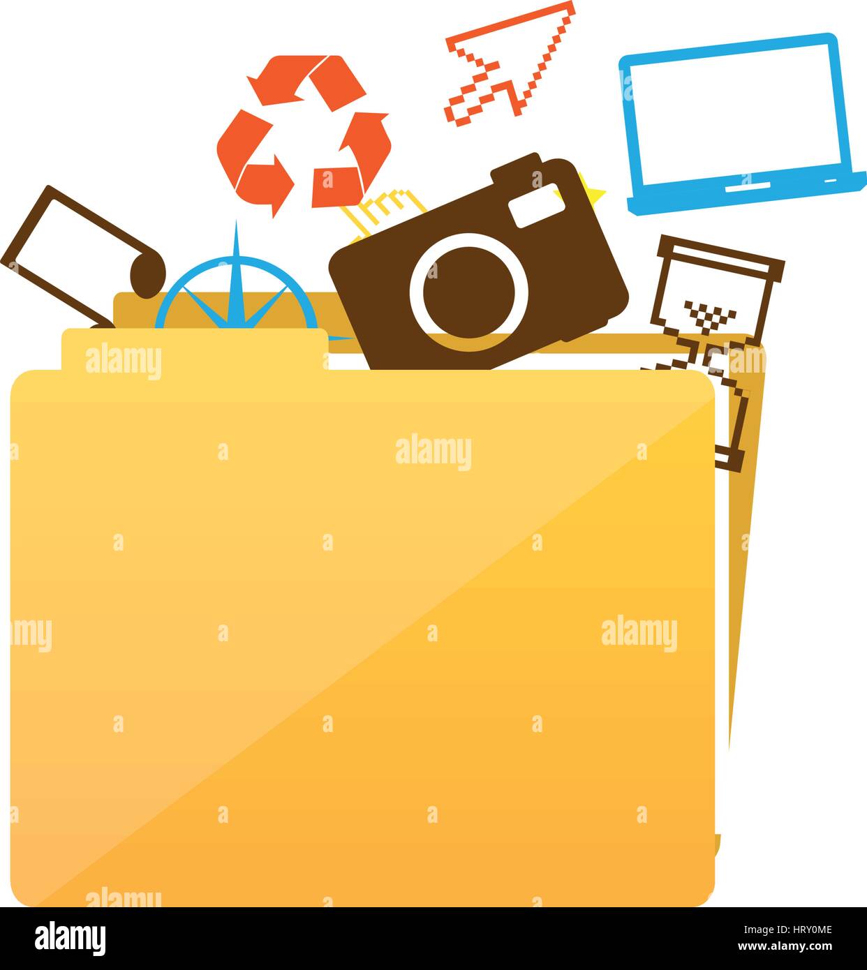 Presentation files Stock Vector Images - Alamy