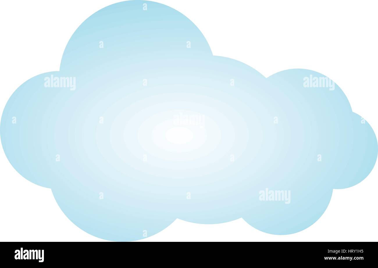 blue picture cloud cumulus climate design Stock Vector