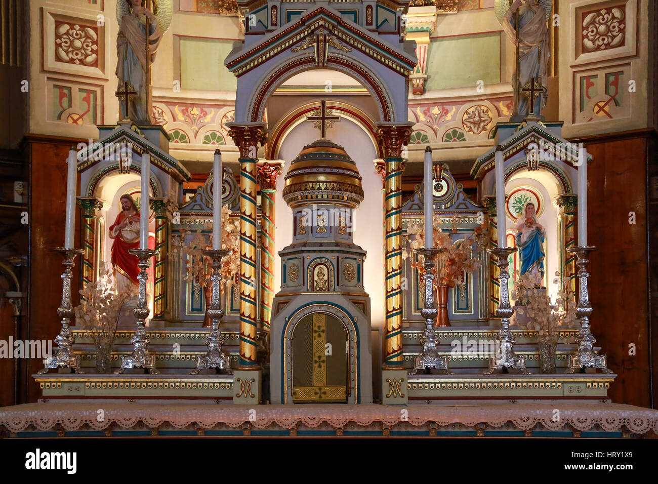 L'église NotreDamedelaVisitation Champlain Stock Photo Alamy