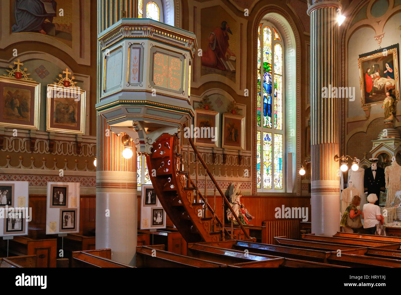 L'église NotreDamedelaVisitation Champlain Stock Photo Alamy