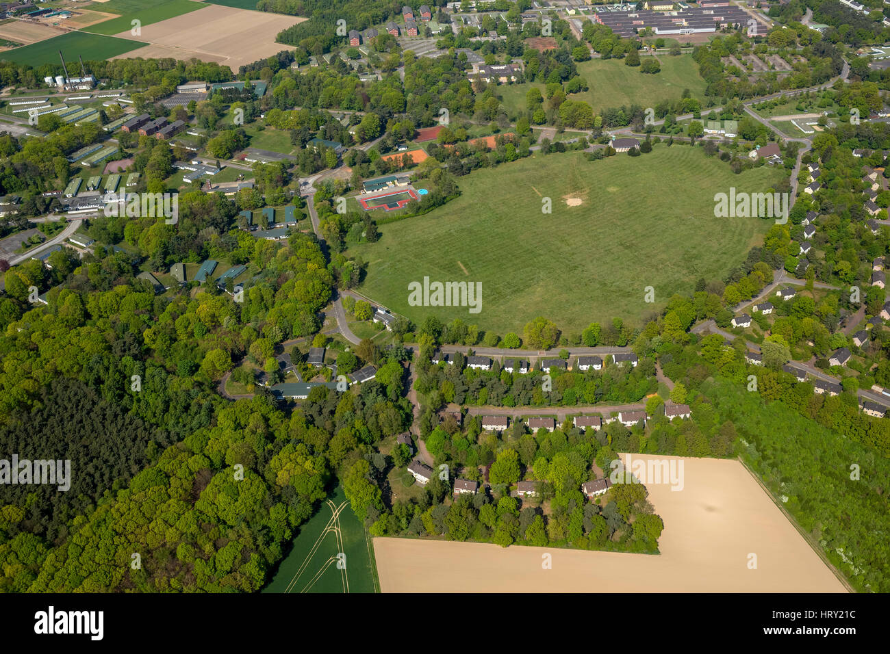 Conversion, former military headquarters of the British Army Army, JHQ Rheindahlen, Mönchengladbach, Lower Rhine, North Rhine-Westphalia, Germany Stock Photo