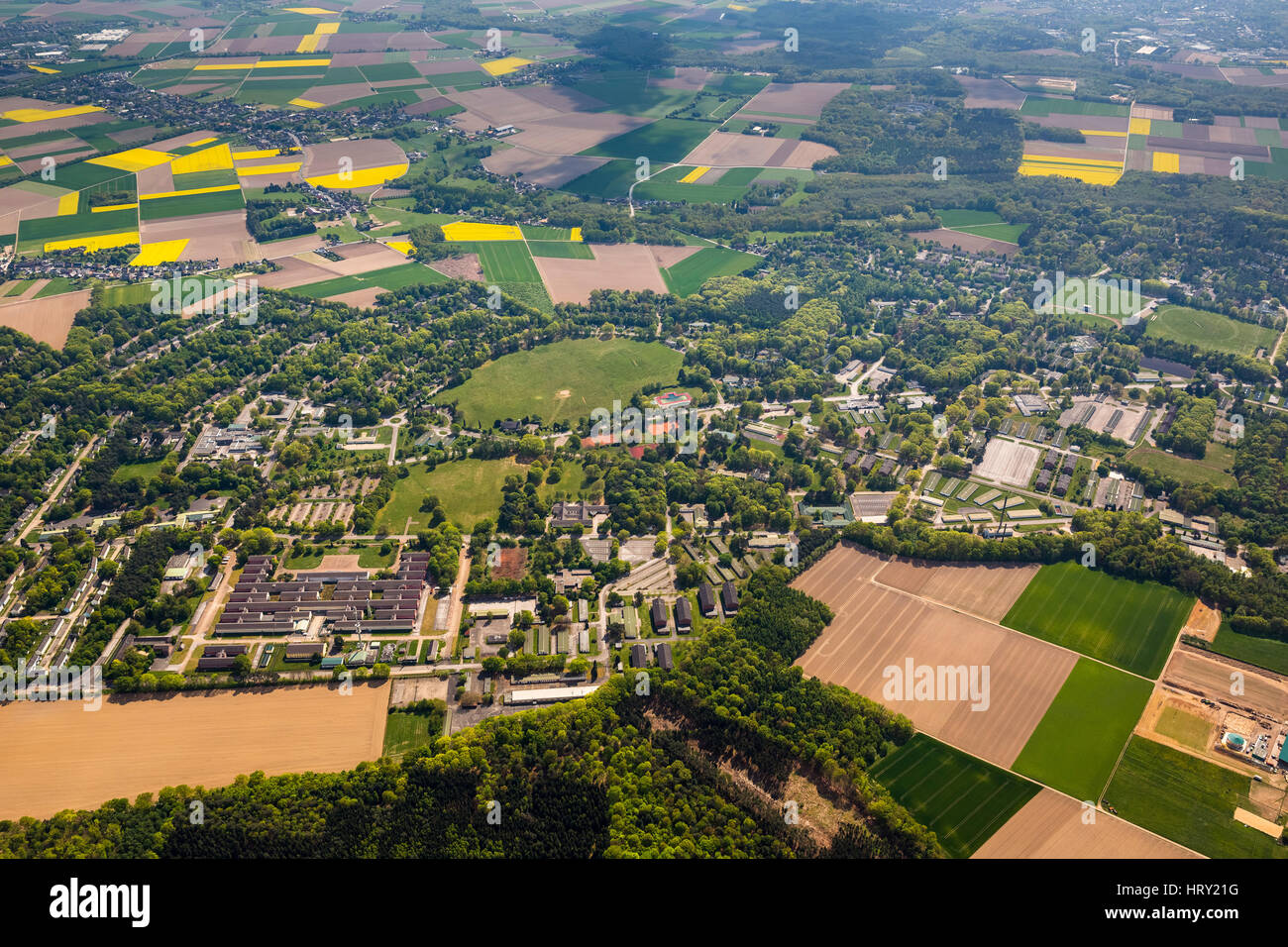 Conversion, former military headquarters of the British Army Army, JHQ Rheindahlen, Mönchengladbach, Lower Rhine, North Rhine-Westphalia, Germany Stock Photo