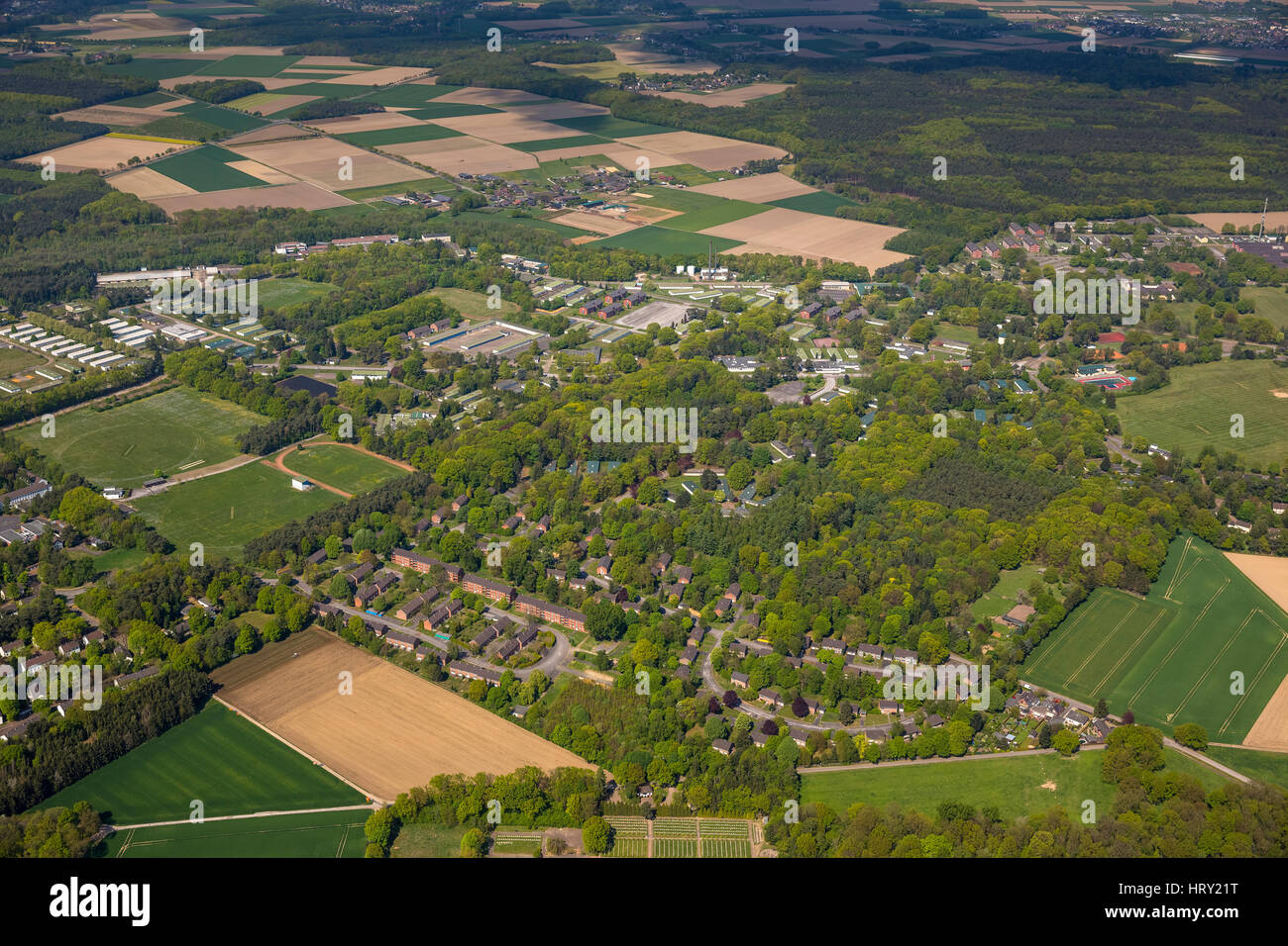 Conversion, former military headquarters of the British Army Army, JHQ Rheindahlen, Mönchengladbach, Lower Rhine, North Rhine-Westphalia, Germany Stock Photo