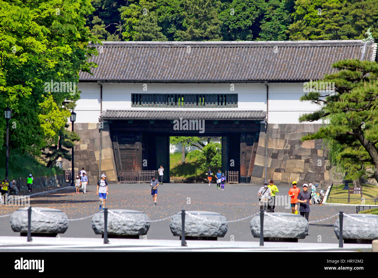 Sakuradamon Gate of Fomer Edo Castle Tokyo Japan Stock Photo