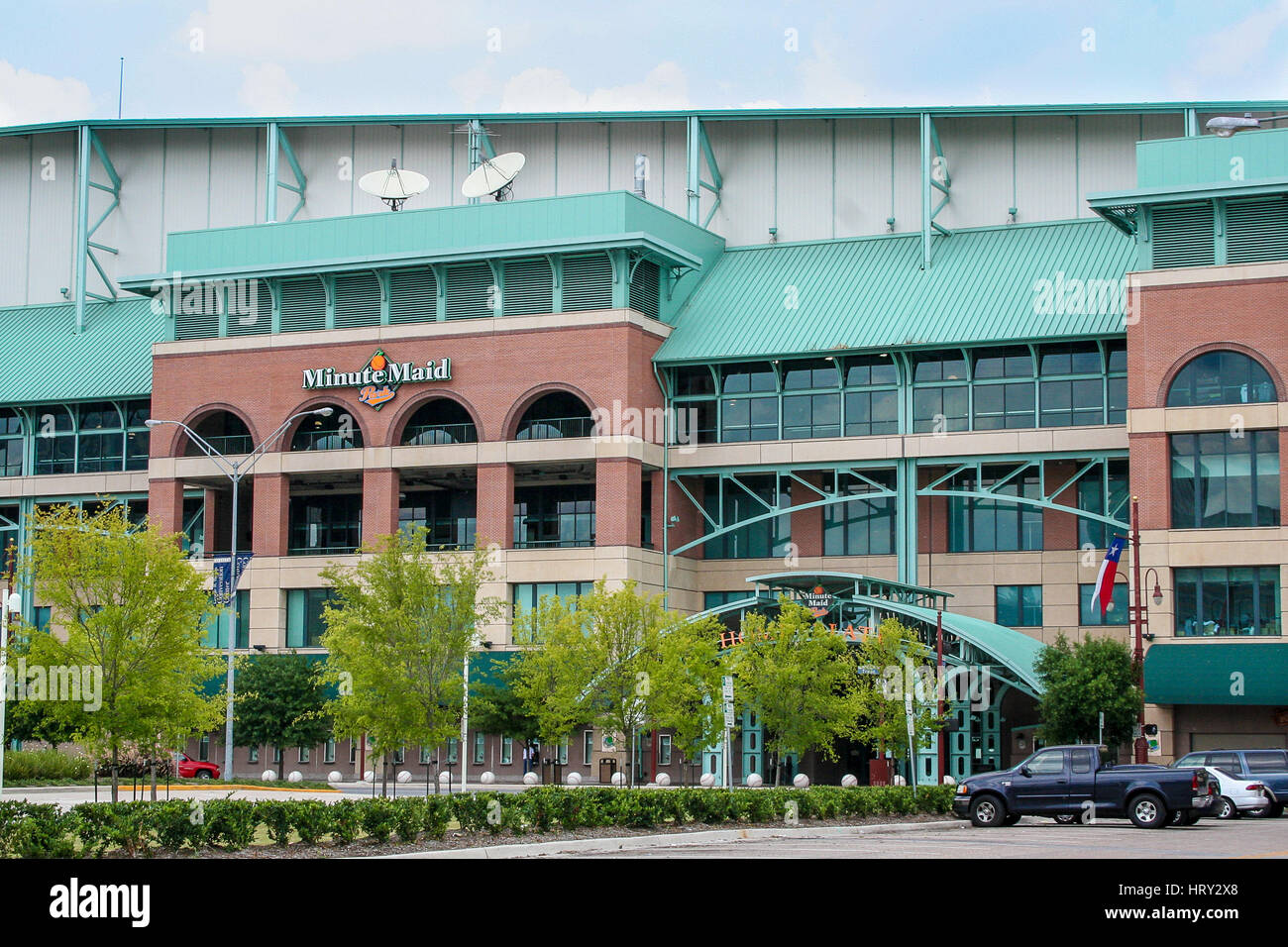 HOUSTON, TX, JUNE 2005: Minute Maid Park where the Houston Astros MLB team plays Stock Photo