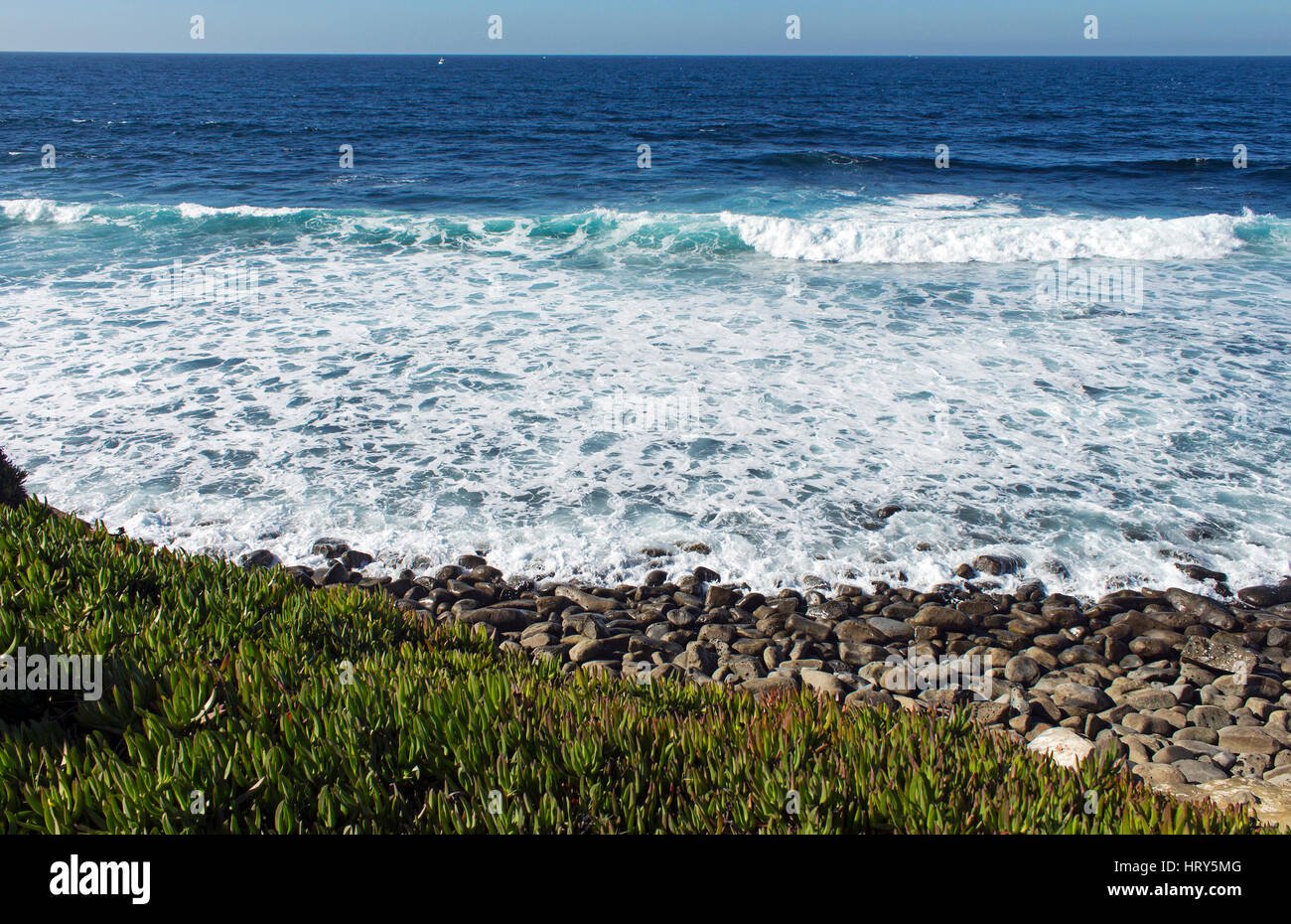 Day along coastal La Jolla, a tourist destination in San Diego,California, USA Stock Photo